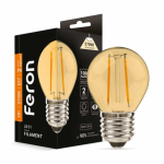 Лампа свiтлодiодна Feron LB-61 2Вт E27 2700K золото