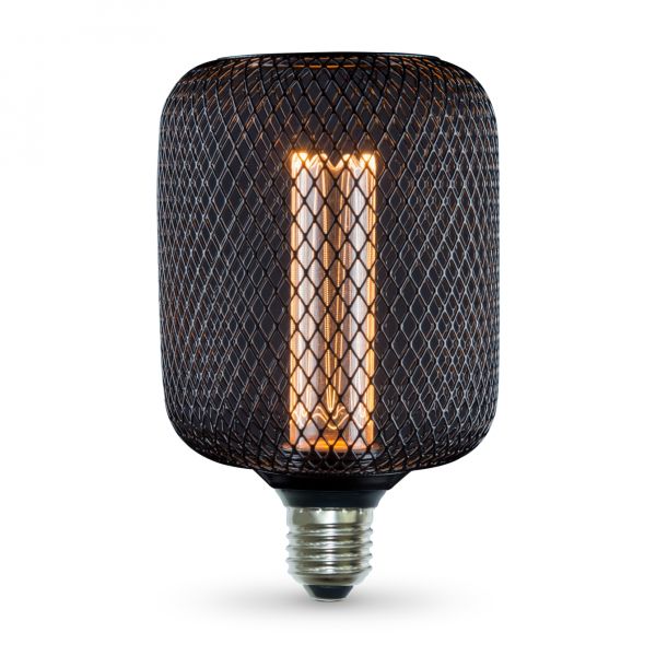 LED лампа VIDEX Filament VL-DBMC100162 4W E27 1800K Black Chainmail style