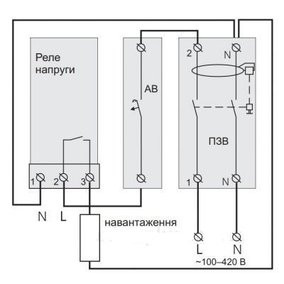 Реле напряжения ZUBR D32t