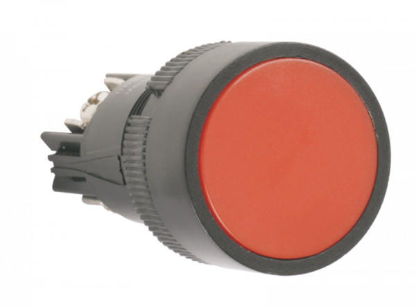 Кнопка SВ-7 "Стоп" красная 1з+1р d22мм 240В ІЕК BBT40-SB7-K04
