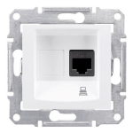 Розетка компьютерная RJ45, кат.5е, UTP белая Sedna Schneider Electric SDN4300121