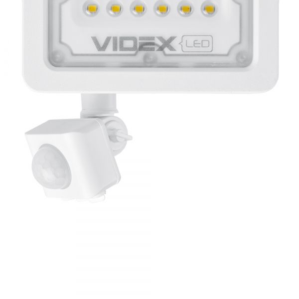 LED прожектор VIDEX F2e 20W 5000K с датчиком движения и освещенности