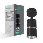Накладний поворотний світильник Ardero ML312-1 BAMBOO GU10 чорний+хром