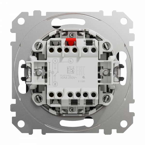 Одноклавішний перемикач з підсвіткою Чорний Sedna Design Schneider Electric SDD114106L