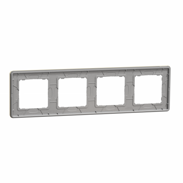Рамка 4-постова Матове золото Sedna Elements Schneider Electric SDD371804