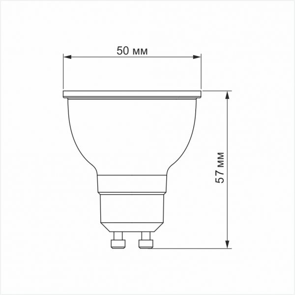 Лампа LED VIDEX MR16e 8W GU10 4100K
