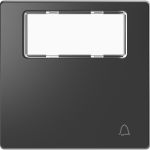 Клавиша 1-ная Звонок с полем для надписи Merten D-Life MTN3365-6034 Антрацит
