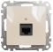 Розетка RJ45 категорія 5 UTP Бежевий Sedna Design Schneider Electric SDD112451