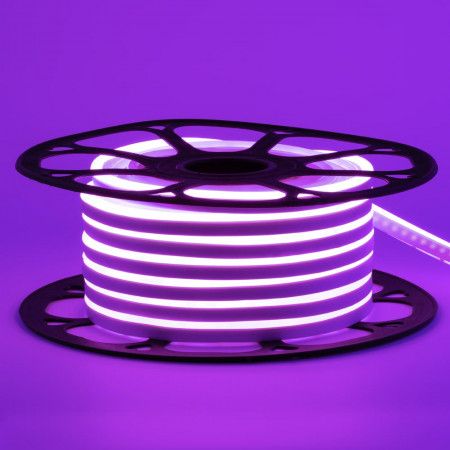 Светодиодный неон 12V 6х12mm SMD2835 120LED IP65 фиолетовый 