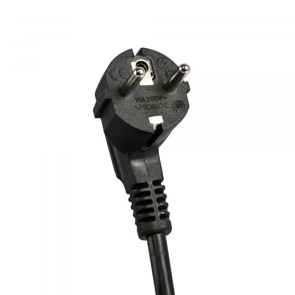 Мережевий подовжувач VIDEX ONCORD з/з 4п 3м (3x1.5мм) 3.4А USB(QC3.0) +USB-C(PD18W) з кнопкою Black