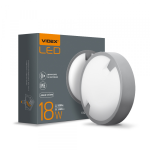 Світильник LED  IP65 круглий VIDEX 18W 5000K сенсорний