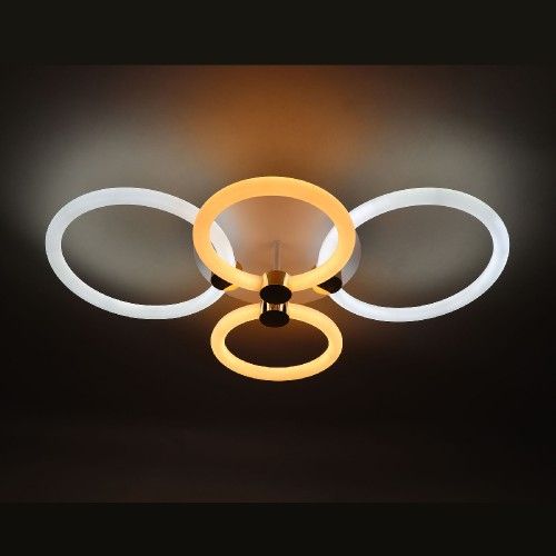Светодиодный светильник FELICITY GOLD с пультом 76W 8450Lm 3000K-6500K Ardero белый золото AL6134-1ARD