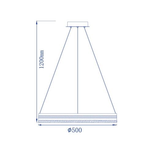 Світлодіодний світильник SMART 50W Feron AL6610 SHINE LEVITATION срібло