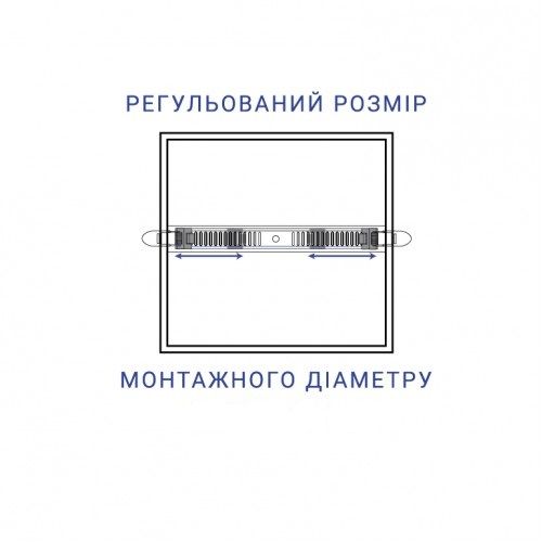 Світильник з регулюванням вбудованого розміру Квадрат Feron AL704-S 27W 4000K білий