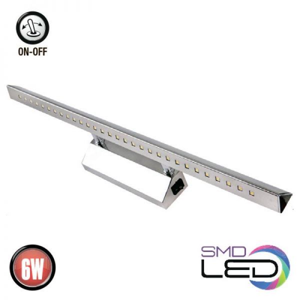 Підсвітка для дзеркал хром LED 6W Albatros-6 HL6652L Horoz