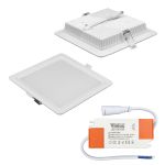 Світильник LED даунлайт Violux ALUMIN 18W 4200K квадрат IP20