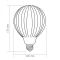 LED лампа VIDEX Filament VL-DG125175-WZTMO 4W E27 3000K Matt opal