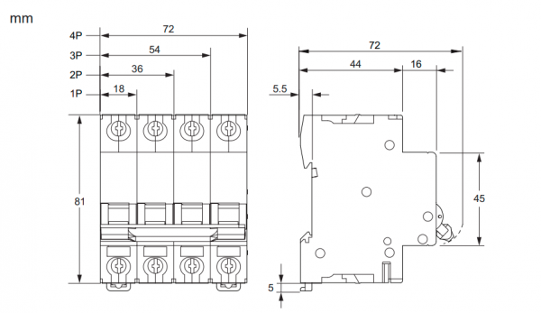 Автоматичний вимикач 1P 63A C 6kA Schneider Electric Resi9 R9F12163