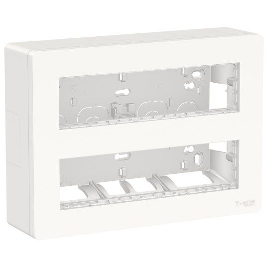 NU121820 Блок unica system+ відкрита вставка 2х8 антибактеріальний