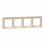 Рамка 4-постова Бежевий Sedna Design Schneider Electric SDD312804