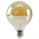 Лампа свiтлодiодна 4W E27 2200K бурштинова Velmax V-Filament-Amber-G95