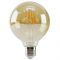 Лампа светодиодная 4W E27 2200K янтарная Velmax V-Filament-Amber-G95