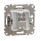 Кінцева TV розетка 4 дБ Бежевий Sedna Design Schneider Electric SDD112471