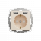 Розетка з заземленням + 2 USB тип А Бежевий Sedna Design Schneider Electric SDD112052