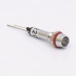 Светодиодный индикатор металлический AD22C-8 220v AС, белый
