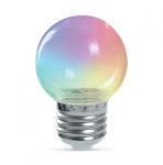Лампа светодиодная 1W E27 RGB LM3805