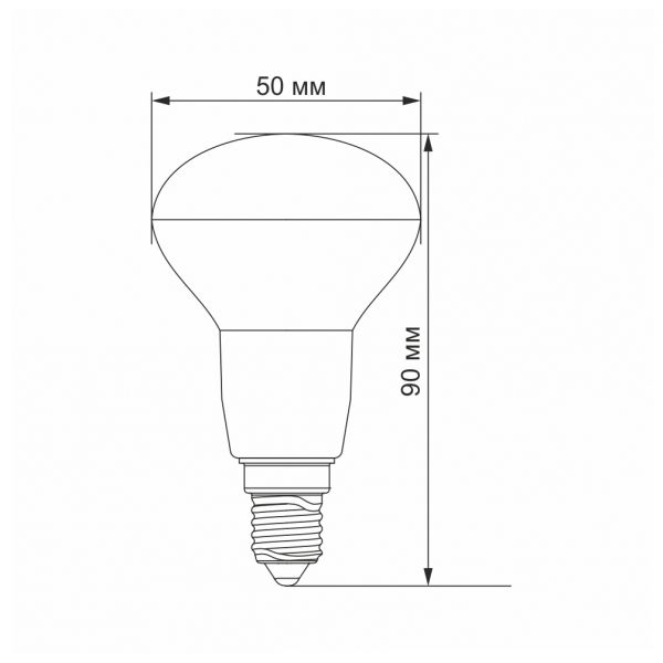LED лампа VIDEX  R50e 6W E14 3000K