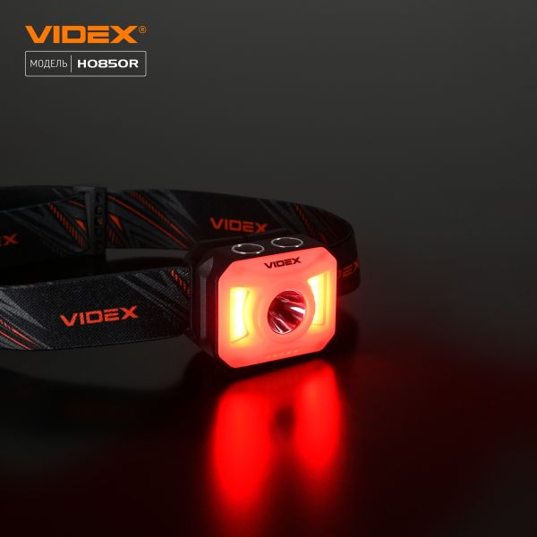 Налобний світлодіодний ліхтарик VIDEX VLF-H085-OR 400Lm 5000K