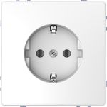 Розетка с заземлением QuickFlex SCHUKO Merten D-Life MTN2301-6035 Белый лотос