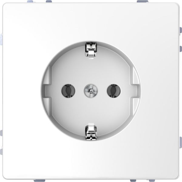 Розетка с заземлением QuickFlex SCHUKO Merten D-Life MTN2301-6035 Белый лотос