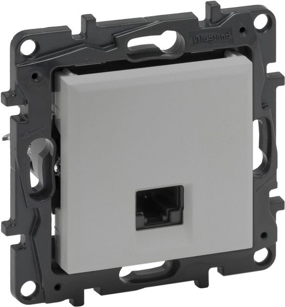 Розетка інформаційна RJ45 CAT5e UTP Legrand Niloe Step Алюміній