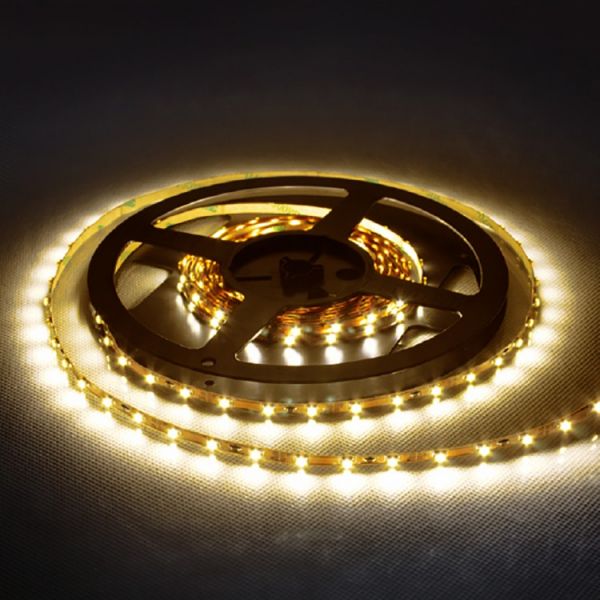 Світлодіодна стрічка 5м 12V SMD2835 60 на метр IP20 Feron SANAN LS603 жовтий