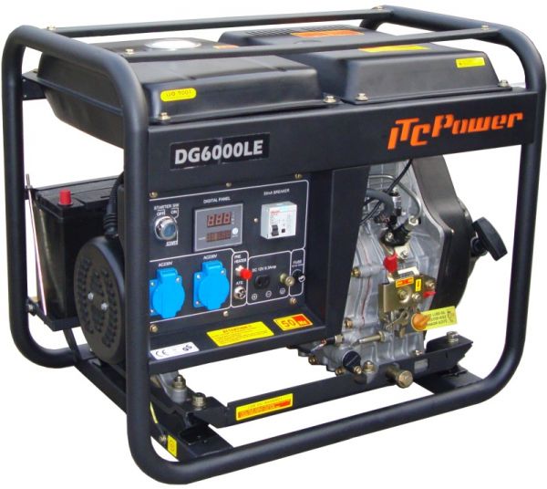 Генератор дизельний 5,5 кВт ITC Power DG6000LE