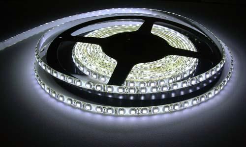 Светодиодная LED лента узкая (5мм) 5м SMD3528 120 IP20 ультра холодная белая Glauber Premium