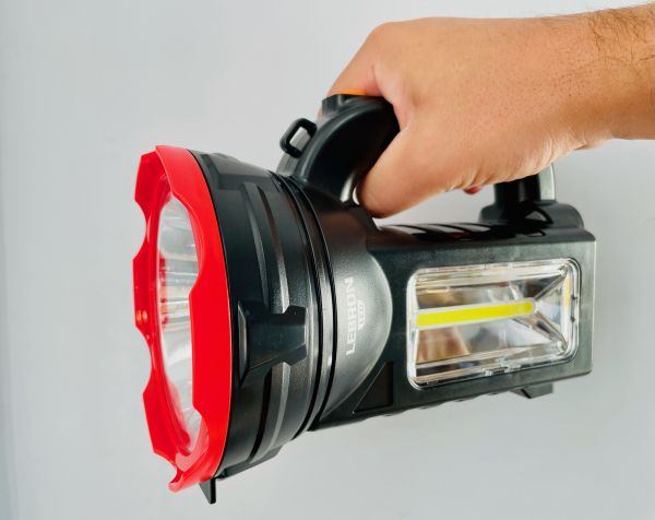 LED фонарь ручной аккумуляторный Lebron L-HL-78 2-4W + 3W COB 3000mAh черный