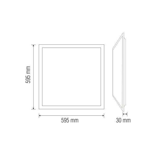 Світлодіодний світильник врізний Horoz Backlight 40W 6400K