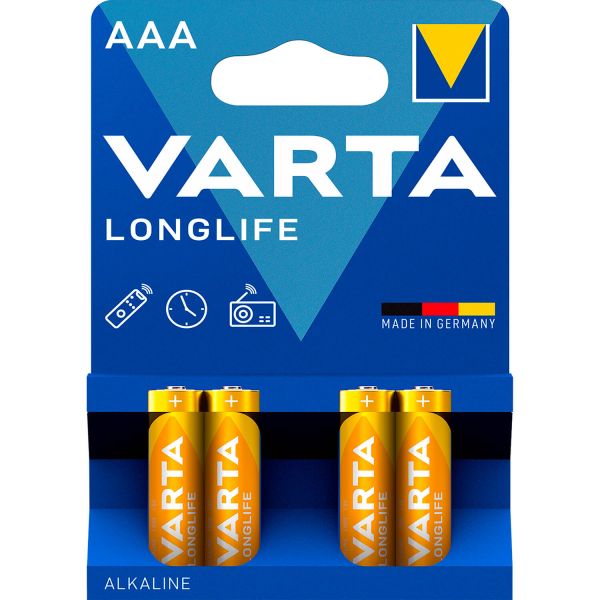 Батарейка Varta Longlife AAA BLI 4шт. Alkaline