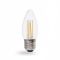 Лампа светодиодная свеча 4W E27 2700K filament Feron LB-58 C37
