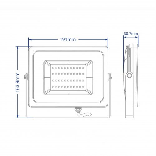 Светодиодный прожектор Feron LL-6050 50W 6400K IP65 белый