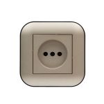 Розетка Ovivo Loft антрацит+черный