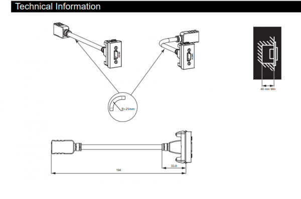 Розетка HDMI, 1 модуль алюминий NU343030 Schneider Electric