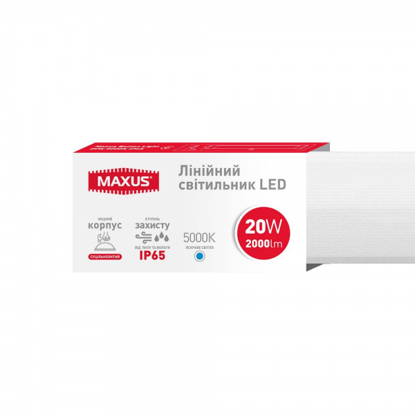 Світлодіодний світильник Maxus Batten Light 20W 5000K IP65