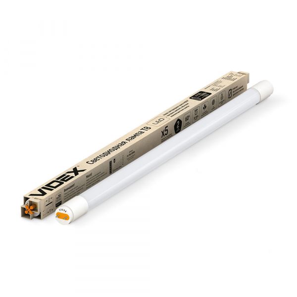LED лампа VIDEX T8b  9W 0.6M 4100K, матовая