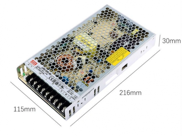 Блок живлення Mean Well 200W 48V 4.4A IP20 LRS-200-48