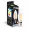 Лампа свiтлодiодна свічка 4W E14 4000K filament Feron LB-58 C37