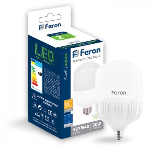 Лампа светодиодная Feron LB-65 50W E27-E40 4000K